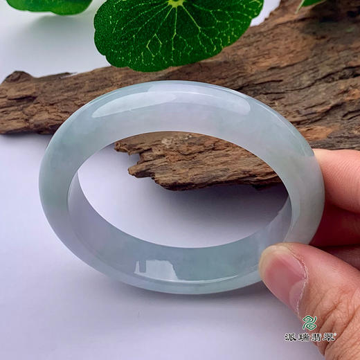 派瑞翡翠 翡翠手镯 糯种 飘花 商品图4