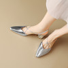 优雅个性，亮面真皮尖头包头后空高跟凉鞋HB-Z518 商品缩略图1