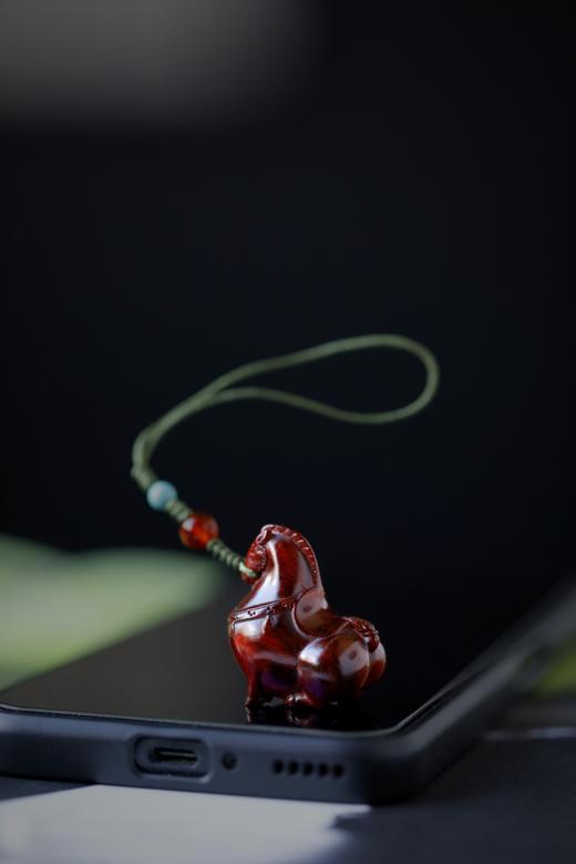 【青山特惠】小叶紫檀 唐马 钥匙扣 手把件 吊坠s24 商品图6