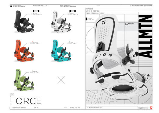 Union 23-24 【Force】 全地形固定器 男款 Cyan M 商品图2