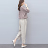 棉麻套装2023夏装新款女装韩版条纹上衣九分裤亚麻两件套BYT-8771 商品缩略图3