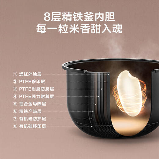 Midea/美的 家用电饭煲立体IH电磁加热电饭锅香甜饭粥稀饭焖香wifi智能预约定时3-5L FB30S705 商品图4