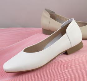 西村名物2023年秋季新款丝绸牛皮猪皮内里内垫平底舒适百搭单鞋34071