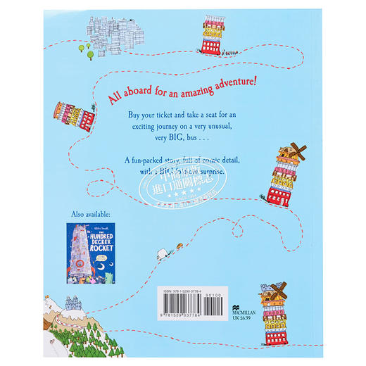 【中商原版】The Hundred Decker Bus 上百部层层叠巴士新版 英文原版儿童绘本 Mike Smith 绘本故事 商品图1