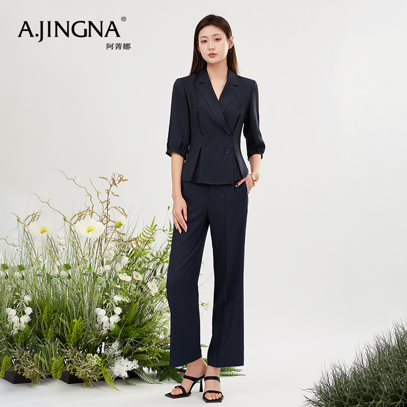 【踏青甄选价】阿菁娜时尚气质西装外套A28X107003