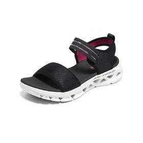 斯凯奇女子女士轻质凉鞋141251/BKW黑白色