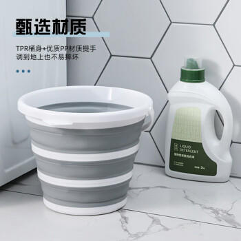 HOUYA多功能折叠水桶11L大容量收纳便携野营钓鱼车载汽车手提式 商品图2