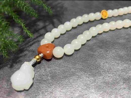 【御珠宫坊】羊脂玉珠串 商品图1