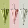 「16骨加固！七款可选」简约晴雨两用直杆雨伞 小清新皮柄16骨黑胶伞女士遮阳伞居家日用 商品缩略图0