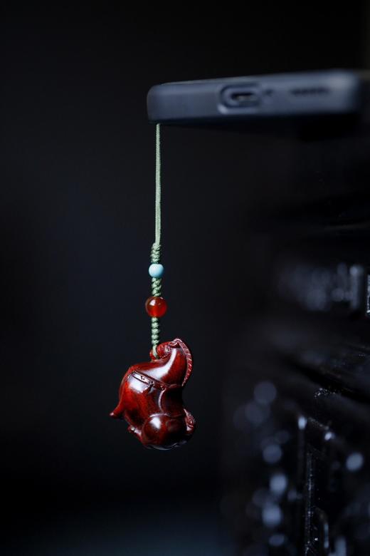 【青山特惠】小叶紫檀 唐马 钥匙扣 手把件 吊坠s24 商品图5