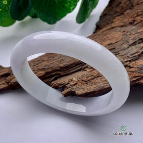 派瑞翡翠 翡翠手镯 糯种 浅紫