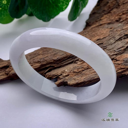 派瑞翡翠 翡翠手镯 糯种 浅紫 商品图0