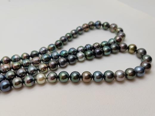 大溪地黑珍珠项链两条 商品图5