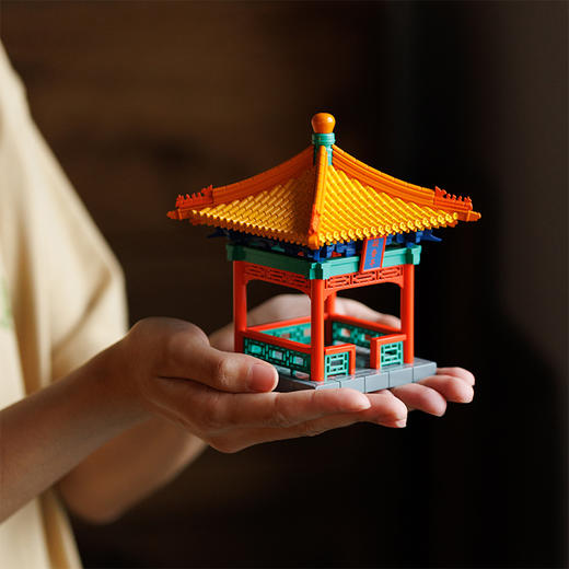 晚峰颐和园知春亭榫卯积木 商品图3