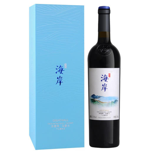 长城海岸干红葡萄酒马瑟兰赤霞珠 750ml 单瓶红酒整箱 商品图0