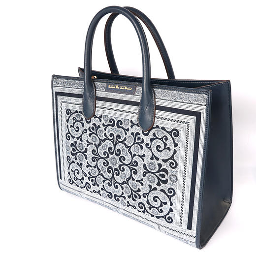 深山集市 民族风国绣祥云托特包 商品图1