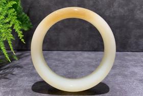 【御珠宫坊】糖羊脂白玉手镯57.5mm