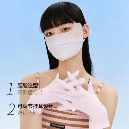【包邮直发】韩国 VVC  冰丝防晒口罩  UPF50+ 商品图2