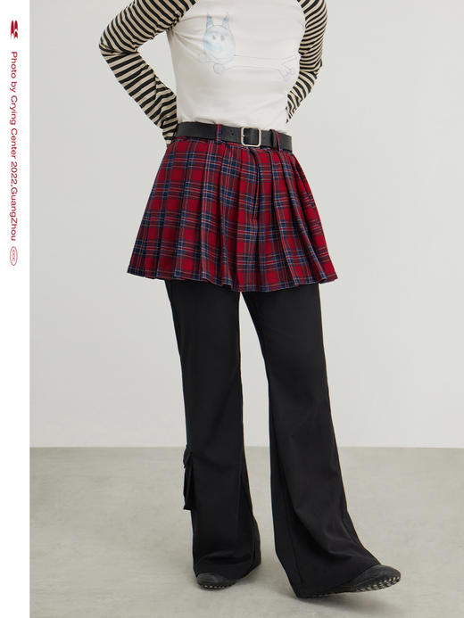 CryingCenter 格子短裙红格子裙裤摇滚朋克 哭喊中心 商品图3