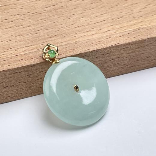 18K翡翠吊坠-平安扣 商品图0