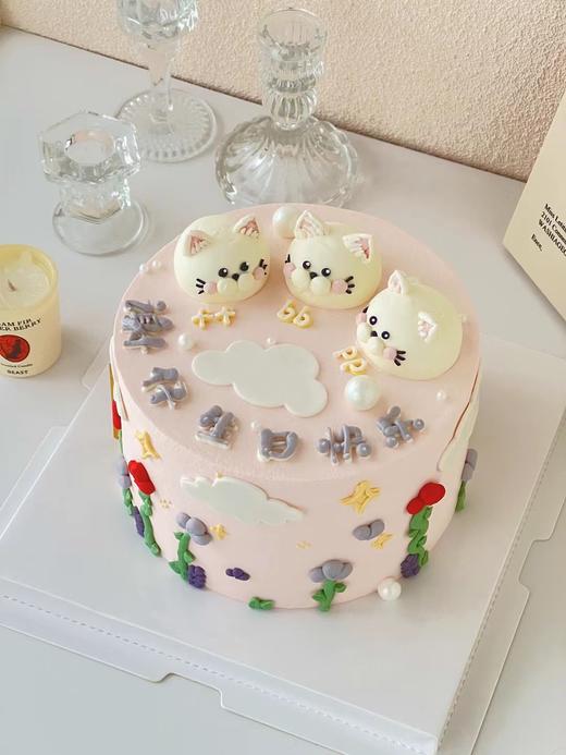 1027CAKE | 立体猫猫 动物 奶油霜 商品图0