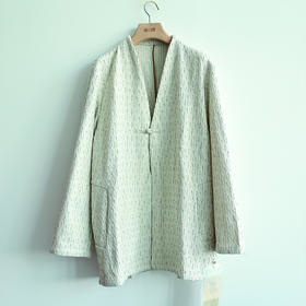 【抖音专属】盘扣外套男（19805612-烟米色）