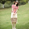 夏季新款休闲时尚棉麻半身裙套装女透气亲肤两件套DD 商品缩略图3