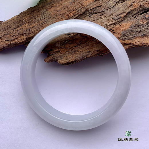 派瑞翡翠 翡翠手镯 糯种 浅紫 商品图3