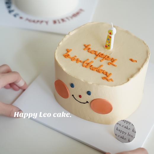 方形笑脸蛋糕 商品图0