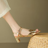 法式优雅，镂空个性真皮高跟凉鞋NX-m1589 商品缩略图6