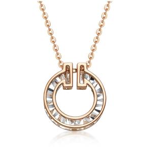 吉盟  同心环项链