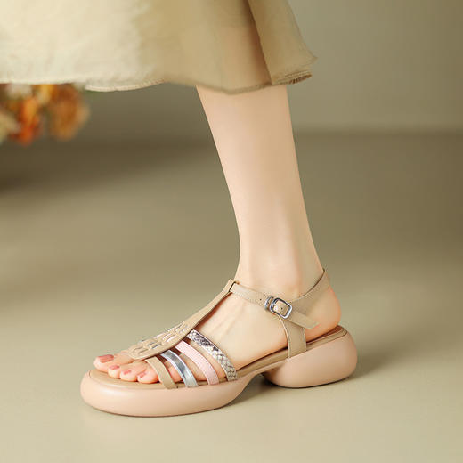 超轻百搭，里外全头层皮舒适简约休闲凉鞋ZYY-A430 商品图6