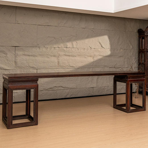 二十世纪 红木回纹架几案 商品图0