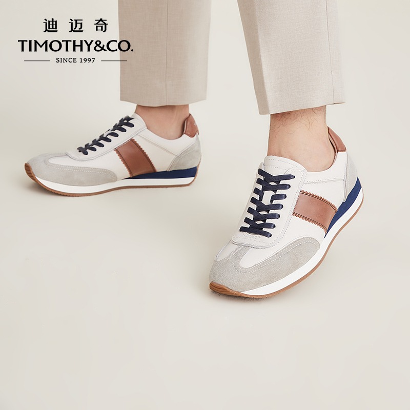 TIMOTHY＆CO．/迪迈奇男士春季阿甘德训鞋运动鞋拼色设计舒适休闲