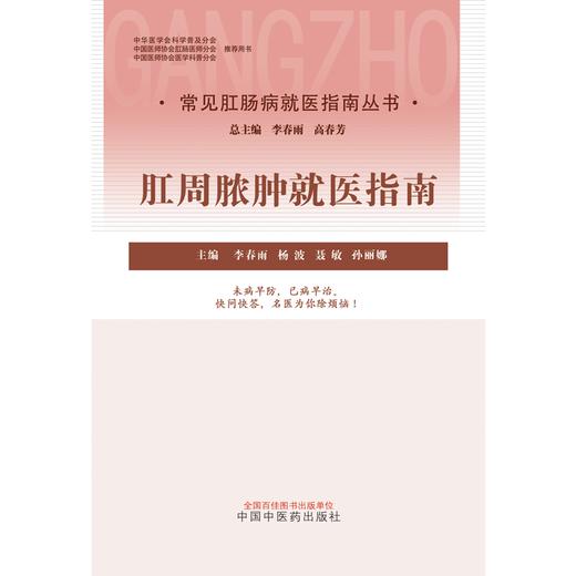 肛周脓肿就医指南（常见肛肠病就医指南丛书） 李春雨 著 中国中医药出版社 中医肛肠病学书籍 商品图1