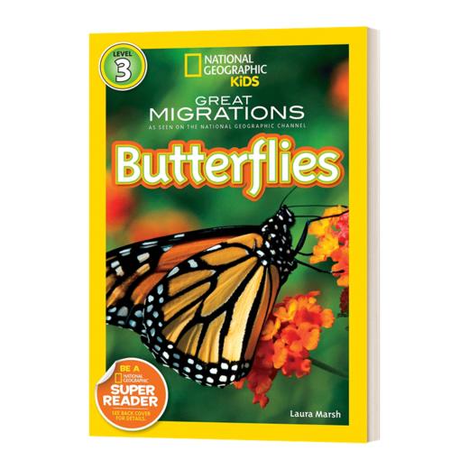 英文原版 National Geographic Kids Readers L3 Great Migrations Butterflies 国家地理分级读物第3级 英文版 进口英语原版书籍 商品图1