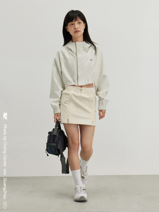 CryingCenter 奶油白灰绿风衣百褶裙两穿运动网球短裙 哭喊中心 商品图1