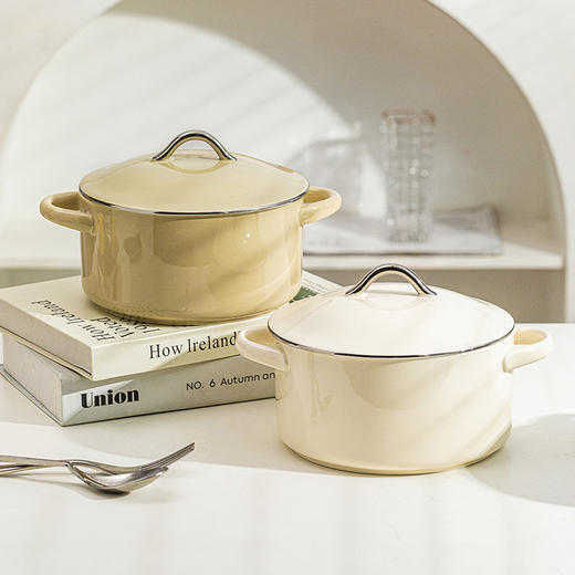 摩登主妇陶瓷双耳汤碗大号家用高级感轻奢欧式带盖的汤盆螺蛳粉碗 商品图0