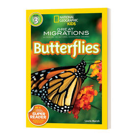 英文原版 National Geographic Kids Readers L3 Great Migrations Butterflies 国家地理分级读物第3级 英文版 进口英语原版书籍