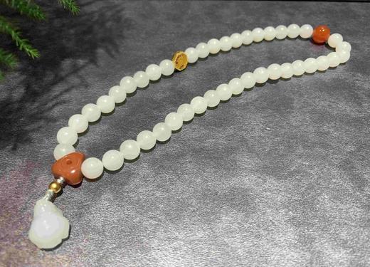 【御珠宫坊】羊脂玉珠串 商品图3