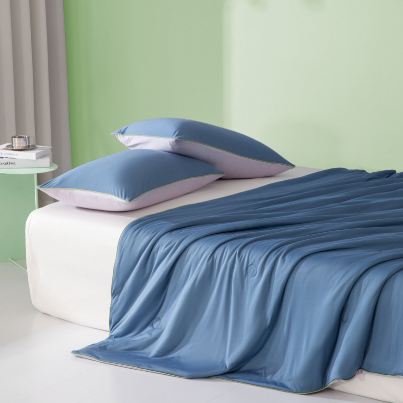 无与伦比 针织棉双拼色大豆夏被