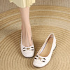 品质好货 | Safiya索菲娅二层牛皮2023夏季新款浅口粗跟单鞋百搭时装奶奶鞋SF31115748 商品缩略图1