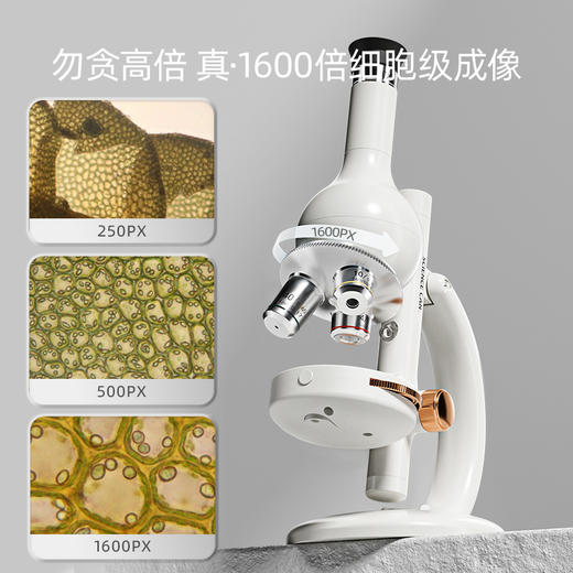 科学罐头光学显微镜1600倍儿童高清台式可看细菌初中学生专用电子 商品图2
