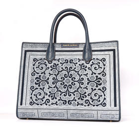 深山集市 民族风国绣祥云托特包