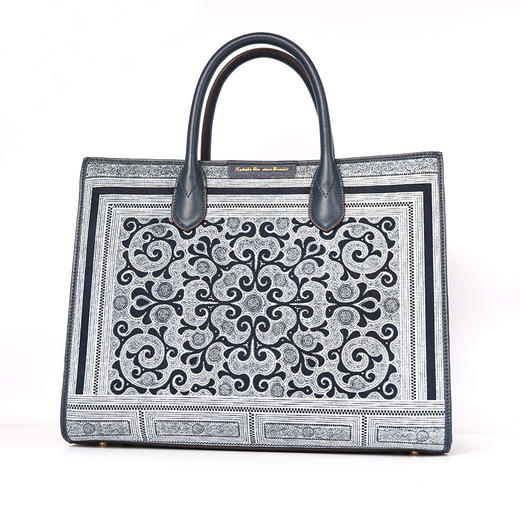 深山集市 民族风国绣祥云托特包 商品图0