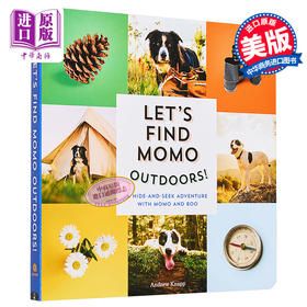 【中商原版】Lets Find Momo Outdoors寻找莫莫2 让我们找到户外的Momo 英文原版纸板书A Hide-and-Seek Adventure with Momo
