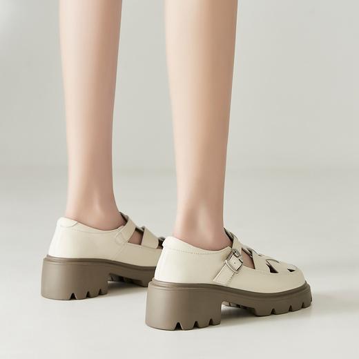 ZHR罗马鞋包头凉鞋女外穿厚底洞洞鞋女士凉鞋女2023新款夏季休闲 商品图3