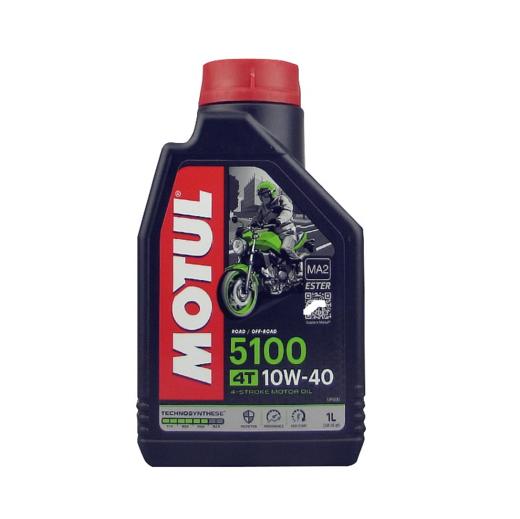 MOTUL摩特 5100 4T四冲程摩托车机油酯类半合成机油10W40 MA2 商品图0