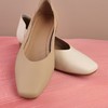 西村名物2023年秋季新款丝绸牛皮猪皮内里内垫平底舒适百搭单鞋34071 商品缩略图1