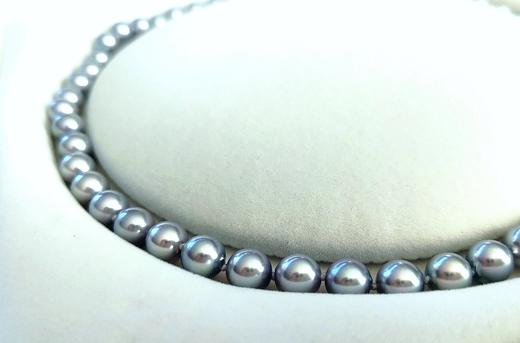 7.5-8mm 蓝玫瑰海水珍珠项链 商品图1